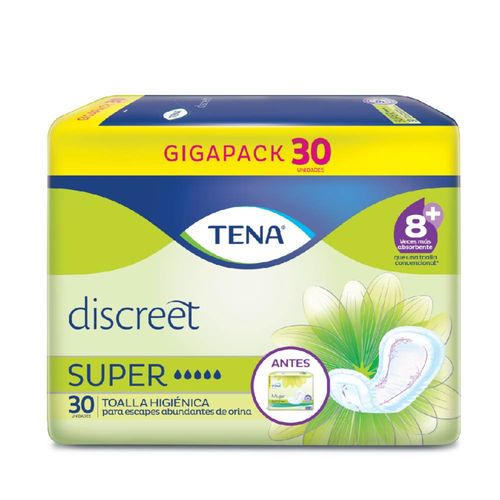 Toallas Higiénicas Tena Mujer Super Paquete X 30 Unidades Familia