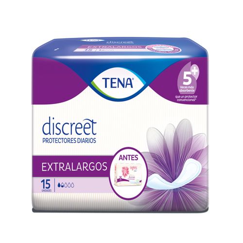 Protector Tena Lights By Extra Larga Alas 15 Unidades Familia