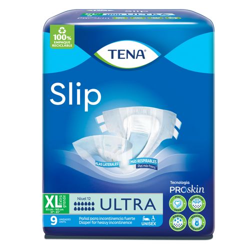 Pañal Para Adulto Tena Slip Ultra Xl Paquete X 9 Unidades Familia