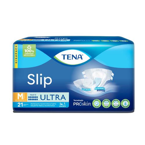 Pañal Para Adulto Tena Slip Ultra M Paquete X 21 Unidades Familia