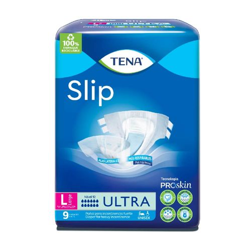 Pañal Para Adulto Tena Slip Ultra L Paquete X 9 Unidades Familia
