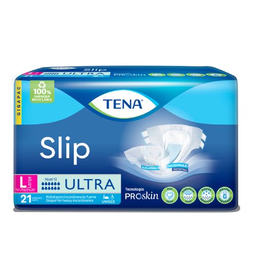 Pañal Para Adulto Tena Slip Ultra L Paquete X 21 Unidades Familia