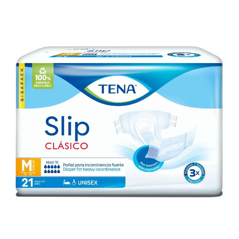 Pañal Adulto Tena Slip Clásico M x 21 Und