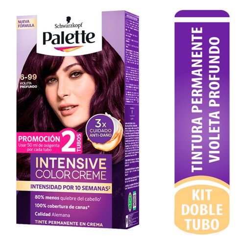 Tinte Palette Intensive Cc Violeta Produndo Doble Tubo X 6-99 Henkel