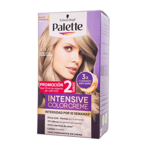 Tinte Palette Intensive Cc Rubio Extraclaro Cenizo Dtubo X 9-1 Henkel