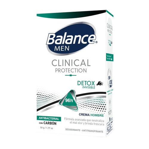 Desodorante Balance Crema Clinical Detox Inv Men Tubo X 50 Gr Henkel