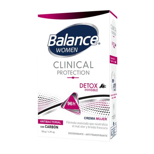 Desodorante Balance Crema Clinical Detox Inv Women Tubo X 50 Gr Henkel