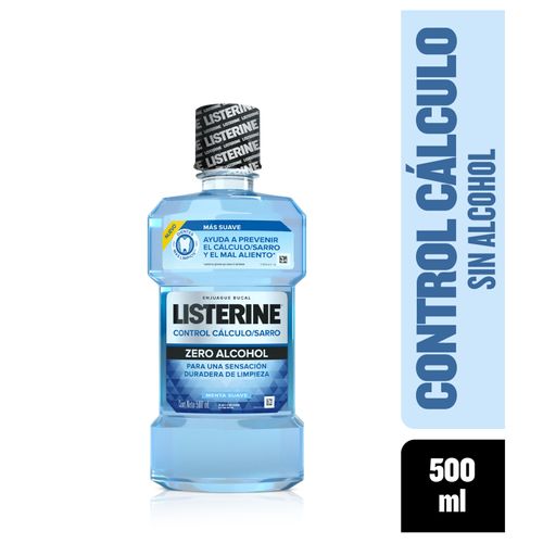 Enjuague Bucal Listerine Contro Calculo Zero Alcohol Frasco X 500 Ml Johnson