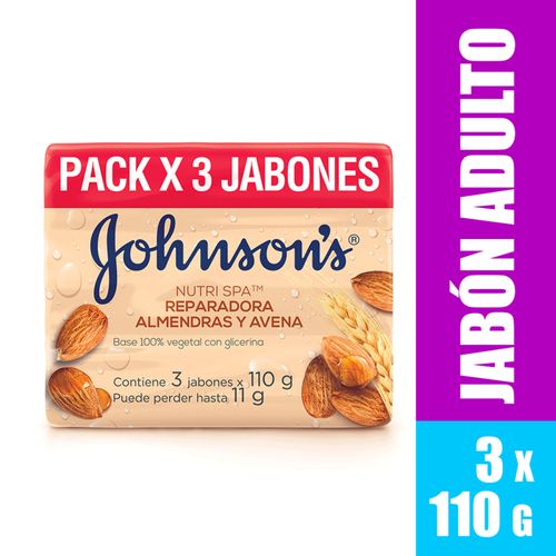 Jabón Johnson´S Avena Trip 3 Barras X 110 Gr Johnson´S Adulto