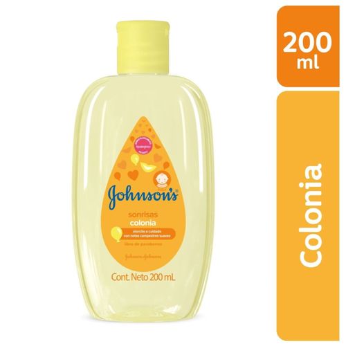 Colonia Johnson Baby Sonrisas Frasco X 200 Ml Johnson