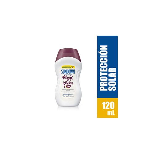 Bloqueador Sundown Playa Piscina Precio Especial Fps 70 X 120 Ml Johnson