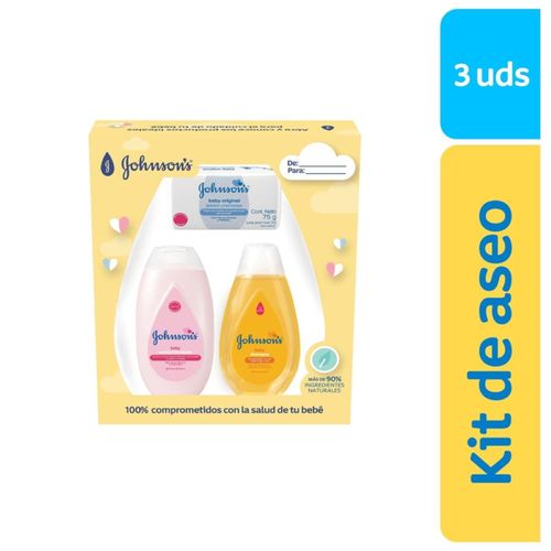 Kit Johnsons Baby Limpieza Crema Líquida + Shampoo + Jabón