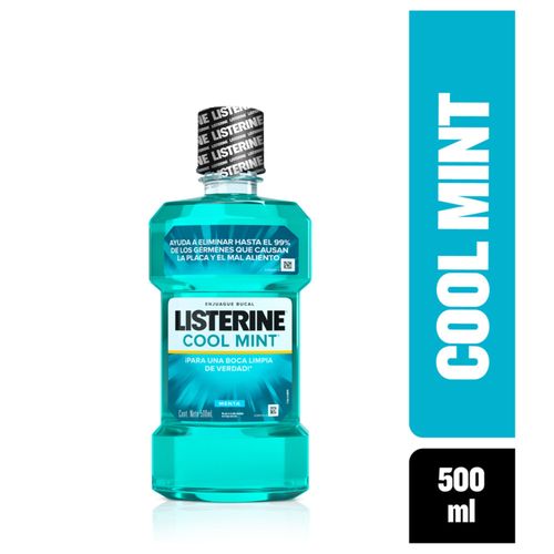 Enjuague Bucal Listerine Cool Mint Frasco X 500 Ml Johnson
