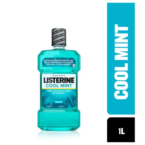 Enjuague Bucal Listerine Cool Mintl Frasco X 1000 Ml Johnson