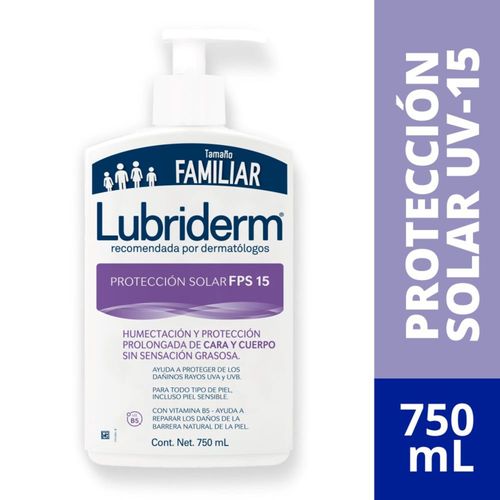 Loción Lubriderm Uv Valvula Frasco X 750 Ml Crema Tópica Johnson
