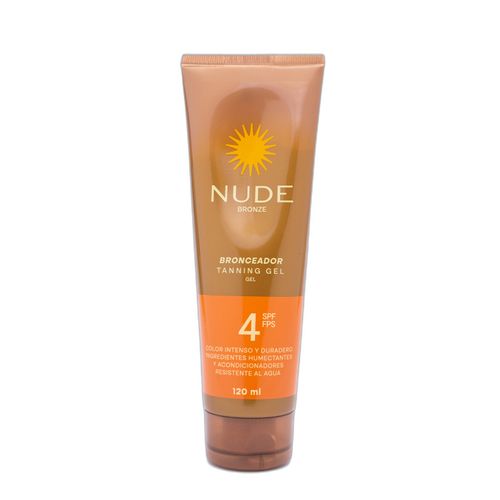 Bronceador Nude Gel Fps 4 Frasco X 120 Ml Prebel