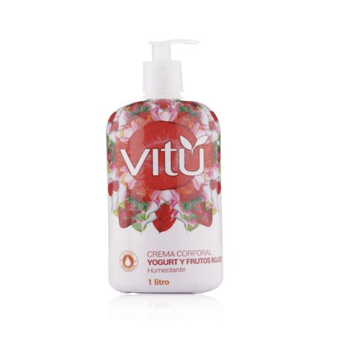 Crema Corporal Vitu Touch Frutos Rojos Frasco X 1000 Ml Prebel
