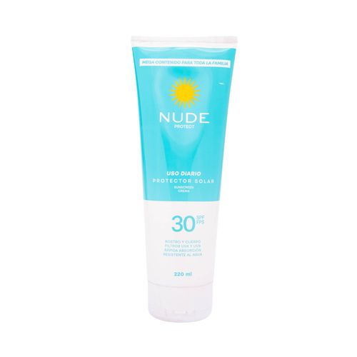 Protector Solar Nude Spf 30 Familiar 220 Ml Prebel