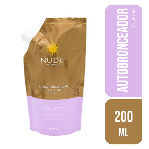 Auto Bronceador Líquido Nude Doypack Frasco X 200Ml Prebel
