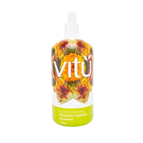Crema Loción Corporal Vitú Pistacho Y Nueces Frasco X 1 L Prebel
