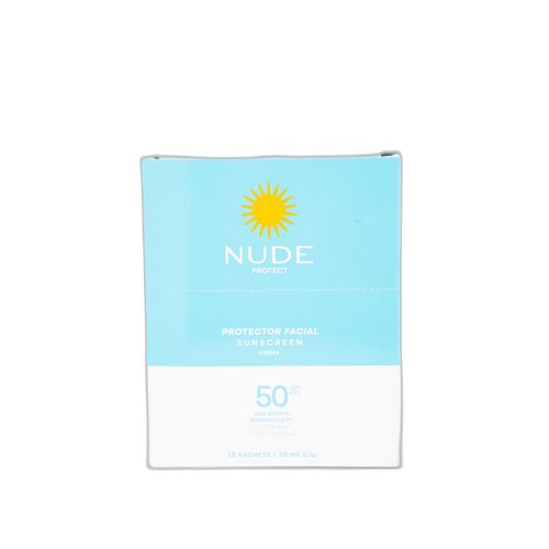 Bloqueador Solar Nude Mate Spf50 Caja X 12 Sobres 10 Ml Prebel