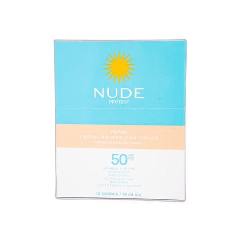 Nude Protector Factor Color Spf50 10Ml X 12 Unidades Prebel