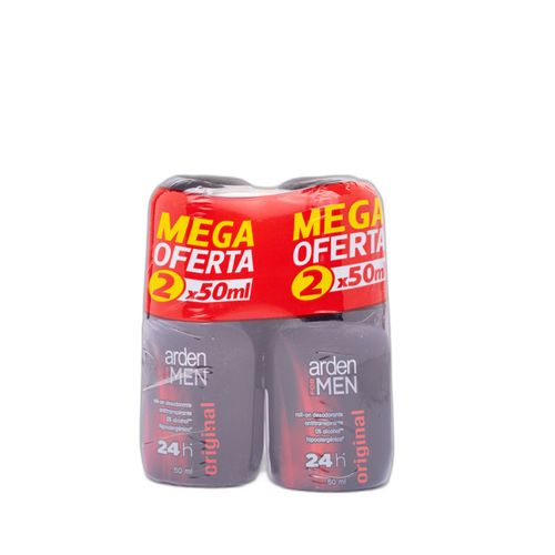 Desodorante Roll On Arden For Men Original 50Ml X 2 Unidades Precio Especial Prebel