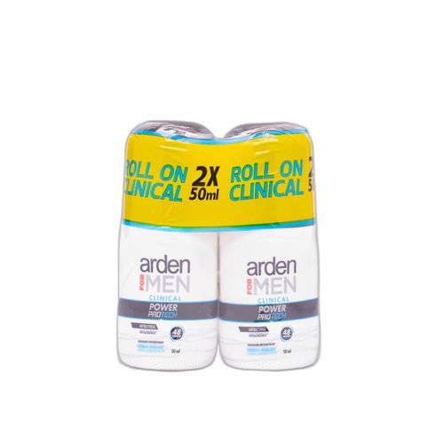 Desodorante Roll On Clinical Power Protech 50 Ml X 2 Unidades Prebel