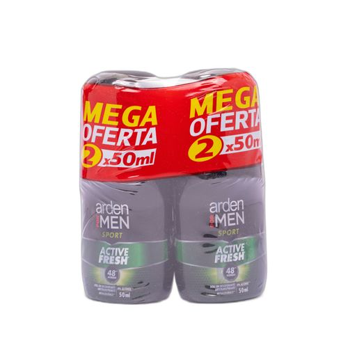 Desodorante Roll On Arden For Men Sport 50 Ml X 2 Unidades Prebel