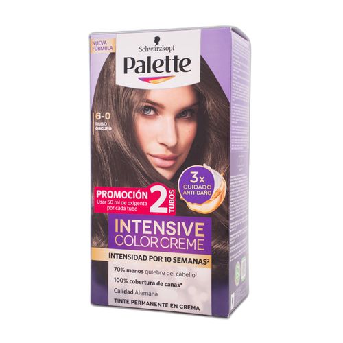 Tinte Palette Intensive Cc Rubio Oscuro Doble Tubo X 6-0 Henkel