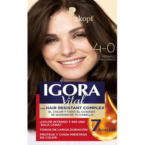 Tinte Igora Vital Castano Mediano Tubo X 50 Ml 4.0 Henkel