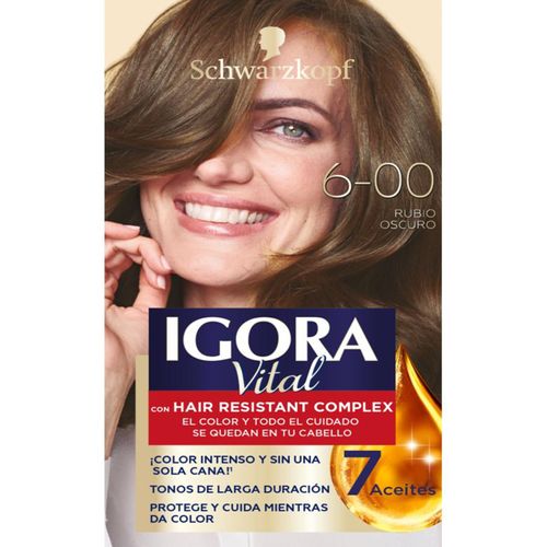 Tinte Igora Vital Rubio Oscuro Tubo X 50 Ml 6.00 Henkel