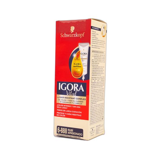 Tinte Igora Vital Rubio Apasionado Tubo X 50 Ml 6-888 Henkel