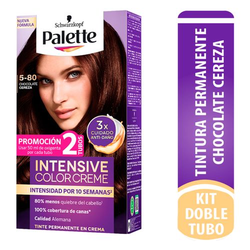 Tinte Palette Intensive Cc Chocolate Cereza Doble Tubo X 5-80 Henkel