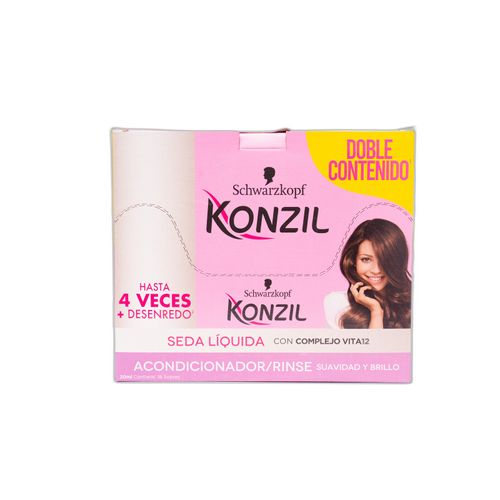 Acondicionador Konzil Seda Líquida Caja X 18 Sobres 20 Ml Henkel