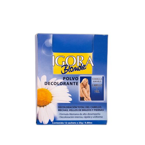 Decolorante Blonde Igora Sachet 25 Gr Display 12 Sobres Henkel