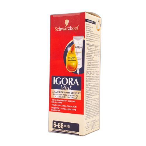 Tinte Igora Vital Color Rubio Tubo X 50 Ml 6-88 Henkel