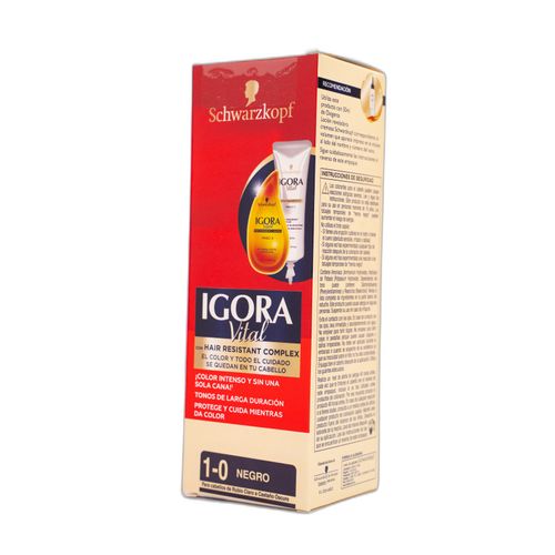 Tinte Igora Vital Color Negro Tubo X 50 Ml 1-0 Henkel