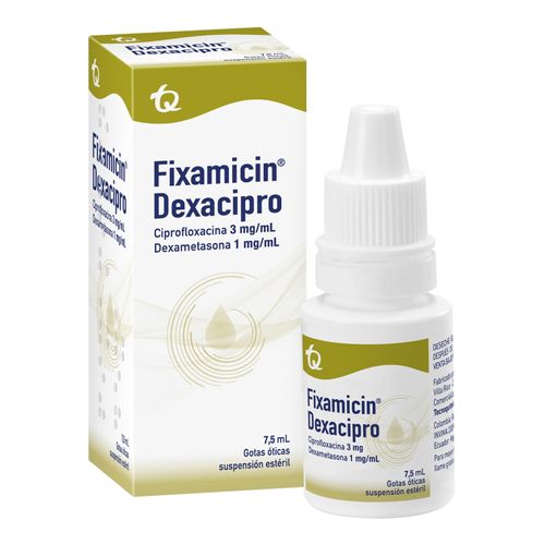 Fixamicin Dexacipro Oticas Frasco X 7.5 Ml Tecnoquímicas