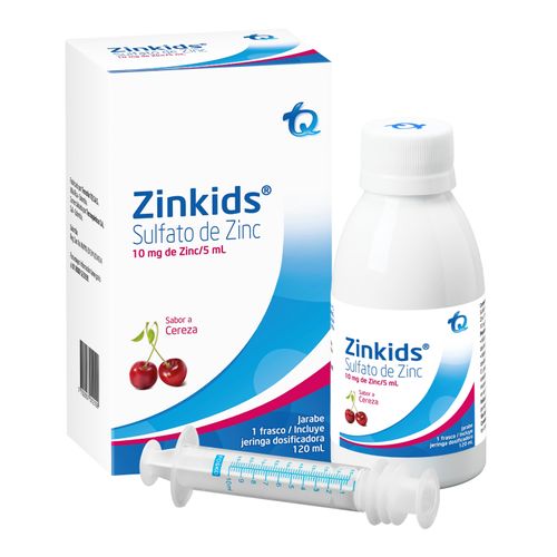 Zinkids Cereza Jarabe Frasco X 120 Ml Tecnoquímicas