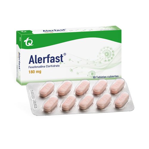 Alerfast Fexofenadina 180 Mg Caja X 10 Tabletas Tecnoquímicas