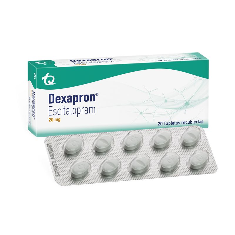 Dexapron 20 mg 20 Tabletas Antidepresivo