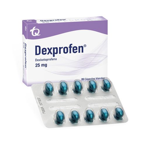 Dexprofen 25 Mg Caja X 20 Cápsulas Tecnoquímicas