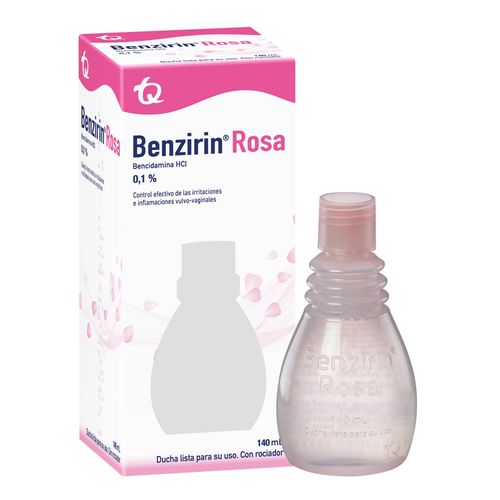Benzirin Rosa Ducha Vaginal Frasco X 140 Ml Solución Tópica Tecnoquímicas