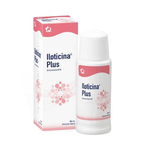 Iloticina Plus Eritromicina 4% Frasco X 50 Ml Solución Tópica Tecnoquímicas