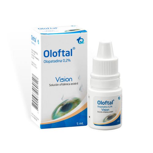 Oloftal Olopatadina 0.002 Frasco X 5 Oftálmico Solución Oftálmica Tecnoquímicas