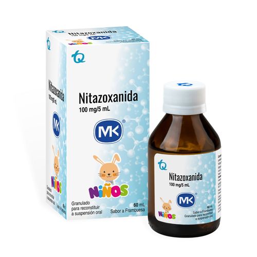 Nitazoxanida 100 Mg/5 Ml Frasco X 60 Mk Suspensión Mk