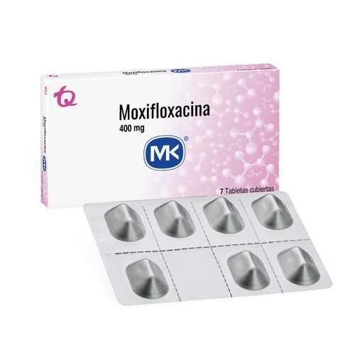 Moxifloxacina Mk 400 Mg Caja X 7 Tabletas Tecnoquímicas
