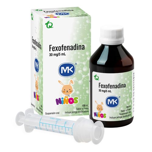 Fexofenadina Mk 30 Mg/5Ml Frasco X 150 Ml Suspensión Tecnoquímicas