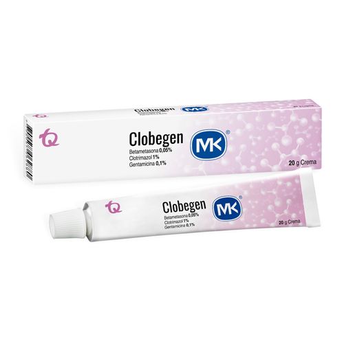 Crema Clobegen Betametasona 0,05% Gr Clotrimazol 1 Gr Gentamicina 0,1% Gr Tubo X 20 Gr Mk